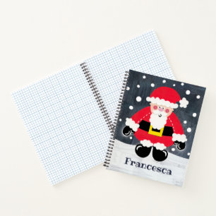 Personalisierter Niedlicher Vater Weihnachten Weih Notizbuch