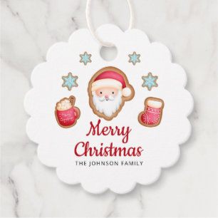 Personalisierter Niedlicher Weihnachtsmann Geschenkanhänger