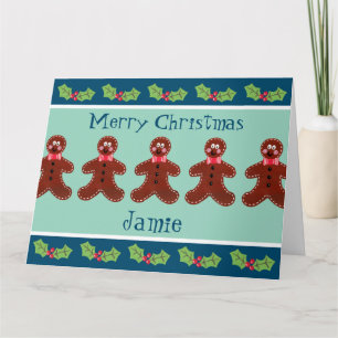 Personalisierter Niedlicher Weihnachtsmann Karte