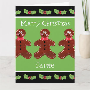 Personalisierter Niedlicher Weihnachtsmann Karte