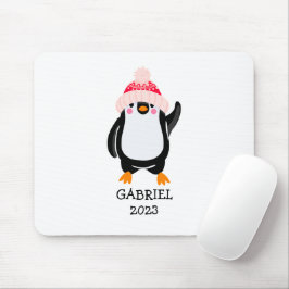 Personalisierter Niedlicher Weihnachtspenguin in R Mousepad