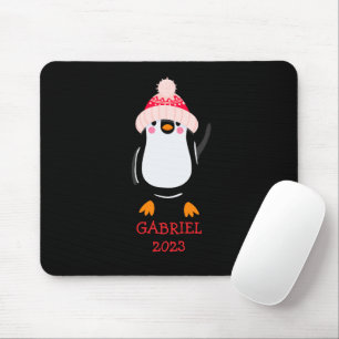 Personalisierter Niedlicher Weihnachtspenguin in R Mousepad