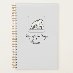 Personalisierter Niedlicher Yoga Hund für Hunde un Planer
