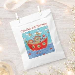 Personalisierter Noah-Arche-Geburtstag Geschenktütchen