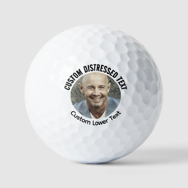 Personalisierter Not leidender Schriftart Text Fot Golfball (Vorderseite)