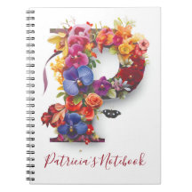 Personalisierter Notebook-Letter P