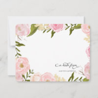 Personalisierter Notecard FLORAL ROMANCE
