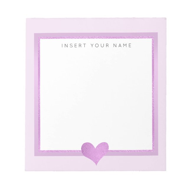 Personalisierter Notepad 5.5" x 6" Notizblock (Vorderseite)