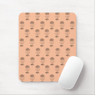 Personalisierter November Chrysanthemum Birth Blum Mousepad
