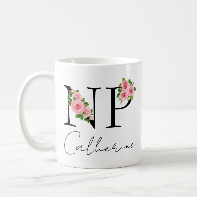 Personalisierter Nurse Practitioner Becher, Nurse  Kaffeetasse (Links)