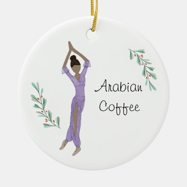 Personalisierter Nussknacker Arabian Keramik Ornament (Vorne)