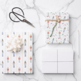 Personalisierter Nussknacker-Weihnachten Geschenkpapier Set