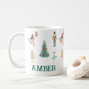 Personalisierter Nutcracker & Ballerina Niedliche  Kaffeetasse