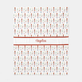 Personalisierter Nutcracker Ballet Music Holiday Fleecedecke