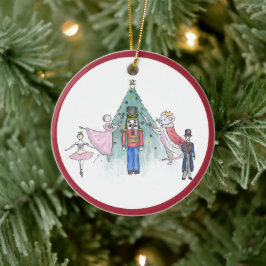 Personalisierter Nutcracker Ballett-Ornament Keramik Ornament