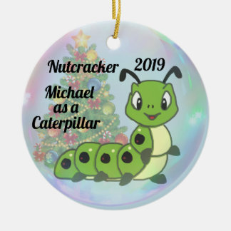 Personalisierter Nutcracker - Raupe Keramik Ornament