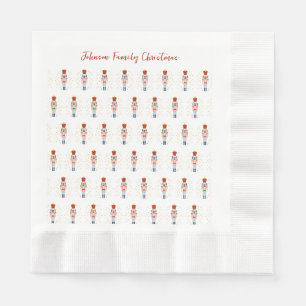 Personalisierter Nutcracker Soldier Feiertag Serviette