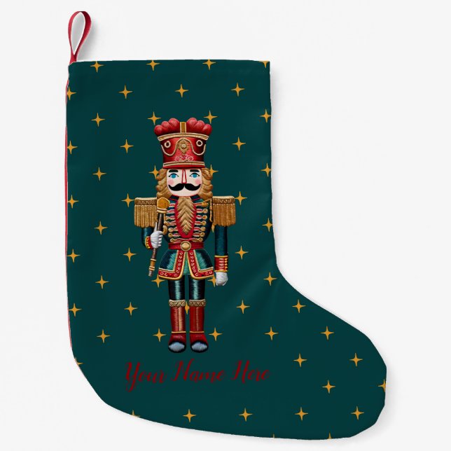 Personalisierter Nutcracker Weihnachtsfest Kleiner Weihnachtsstrumpf (Vorderseite)