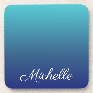 Personalisierter Ober-Farbverlauf Getränkeuntersetzer