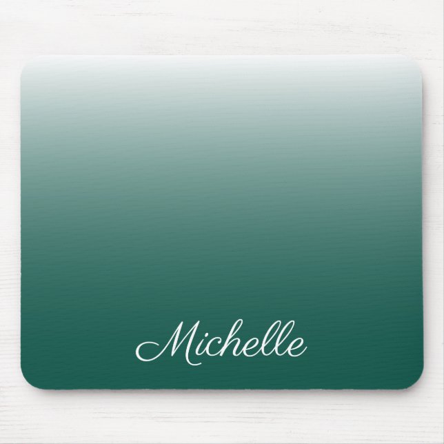 Personalisierter Ober-Farbverlauf grün Mousepad (Vorne)