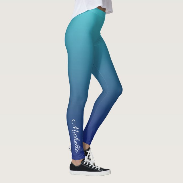 Personalisierter Ober-Farbverlauf Leggings (Rechts)