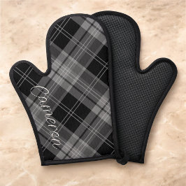 Personalisierter Ofen-Mitt Silicone Karierte Angew Ofenhandschuh