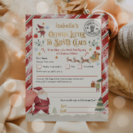 Personalisierter Offizieller Nordpol-Brief an den 