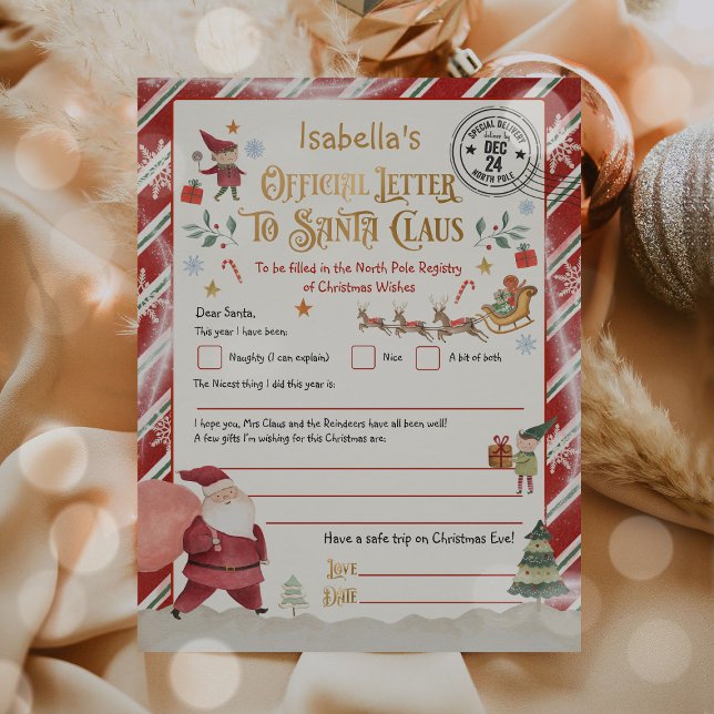 Personalisierter Offizieller Nordpol-Brief an den  (Von Creator hochgeladen)