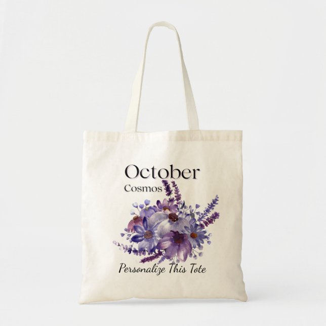 Personalisierter Oktober Geburtstagsfeier Tasche m (Vorne)