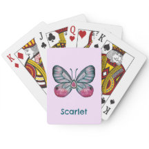 Personalisierter Oktober Pink Glasswing Butterfly