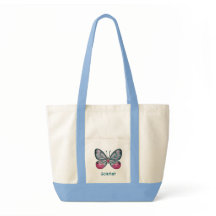 Personalisierter Oktober Pink Glasswing Butterfly 