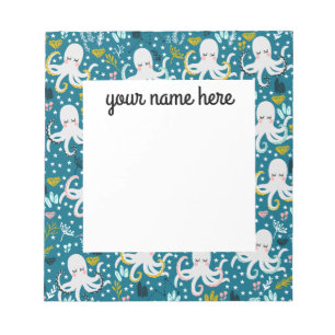 Personalisierter Oktopus Notepad Notizblock