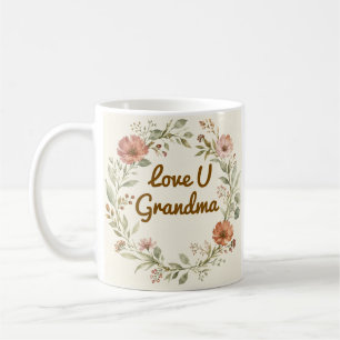 Personalisierter Oma-Becher mit individuellem flor Kaffeetasse