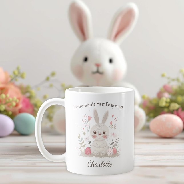 Personalisierter Oma-Erste-Ostern-Tasse Kaffeetasse (Von Creator hochgeladen)