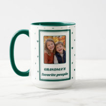 Personalisierter Oma-Fotomug Hunter Green