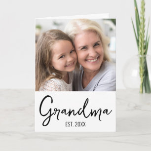 Personalisierter Oma-Gründungstag der Großeltern Karte