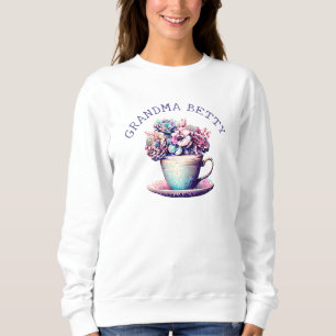 Personalisierter Oma-Name HÜBSCH Sweatshirt