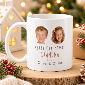 Personalisierter Oma-Weihnachtsgeschenk-Foto-Mug Kaffeetasse