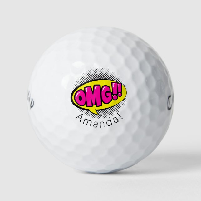 Personalisierter OMG Callaway Warbird Golf Ball (Vorderseite)