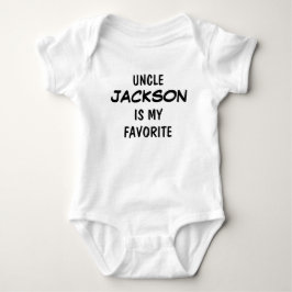Personalisierter Onkel ist mein Favorit  Baby Strampler
