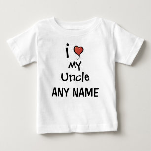 Personalisierter Onkel Love Baby T-shirt
