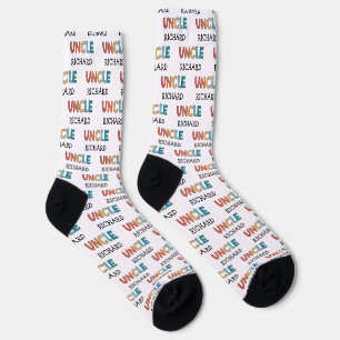 Personalisierter Onkel Retro Geschenk Bester Onkel Socken
