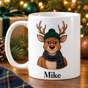 Personalisierter Onkel-Weihnachtstasse Süßer Renti Kaffeetasse