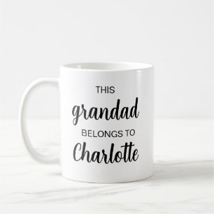 Personalisierter Opa-Becher, Geburtstagsgeschenk f Kaffeetasse