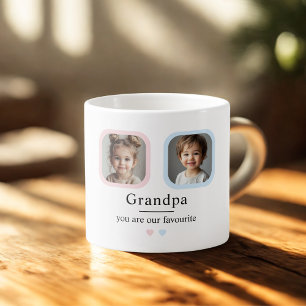 Personalisierter Opa Espresso Cup mit 1 Kind Espressotasse