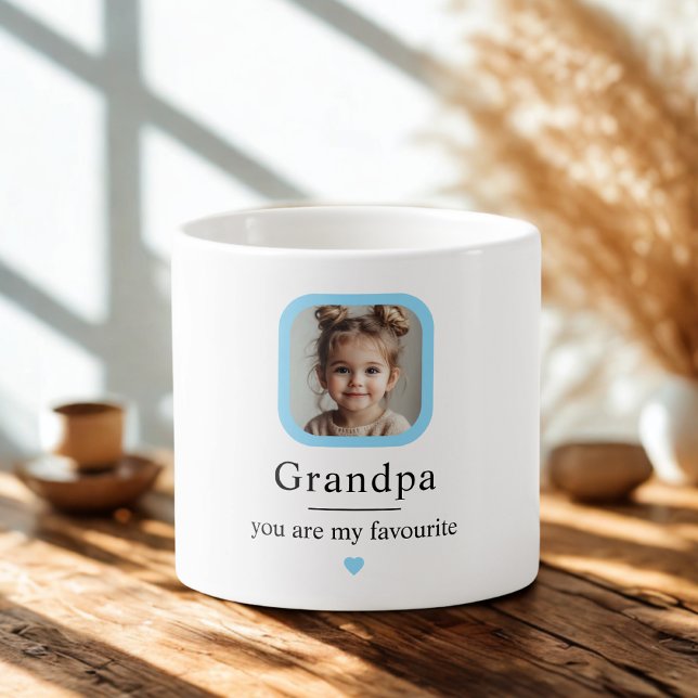 Personalisierter Opa mit 1 Grandkind-Geschenk Espressotasse (Von Creator hochgeladen)