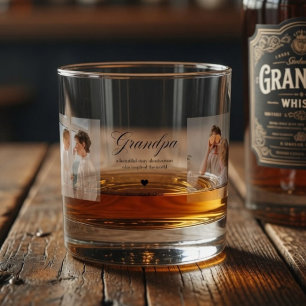 Personalisierter Opa mit individuellem Foto Whiskyglas