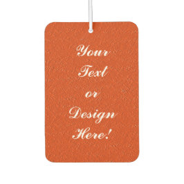 Personalisierter Orange Air Freshener mit Textur Autolufterfrischer