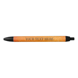 Personalisierter orangefarbener Glitterstift mit i Kugelschreiber