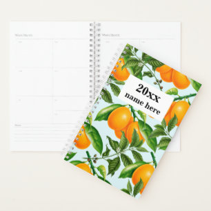 Personalisierter Orangenplaner Planer